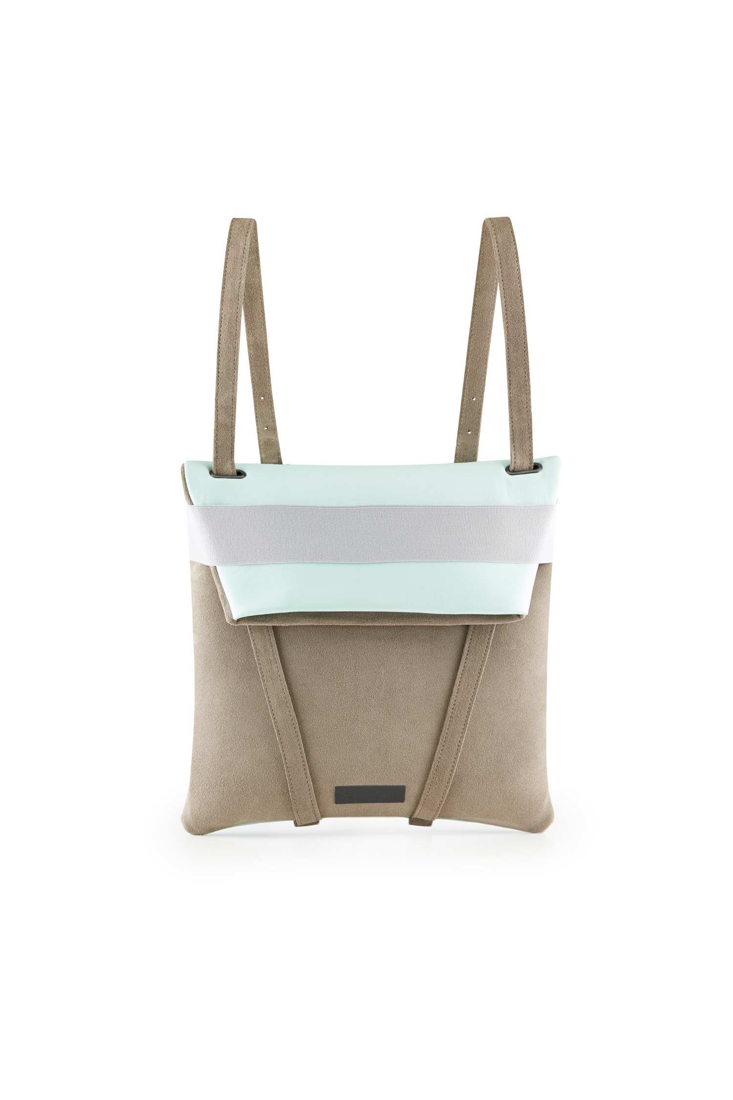 mint-green-backpack-leather-and-grey1_57031a00-7b3d-4cb5-a531-dc0dd7f55221.jpg Backpack Teal - Image 1